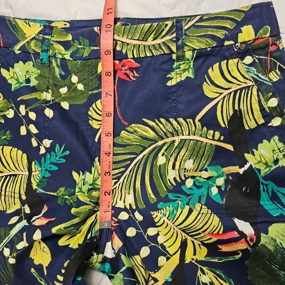 Chico's Tropical Leaf Printed Cropped Ankle Pants Women's‎ Size 0.5 Petite - Picture 13 of 14
